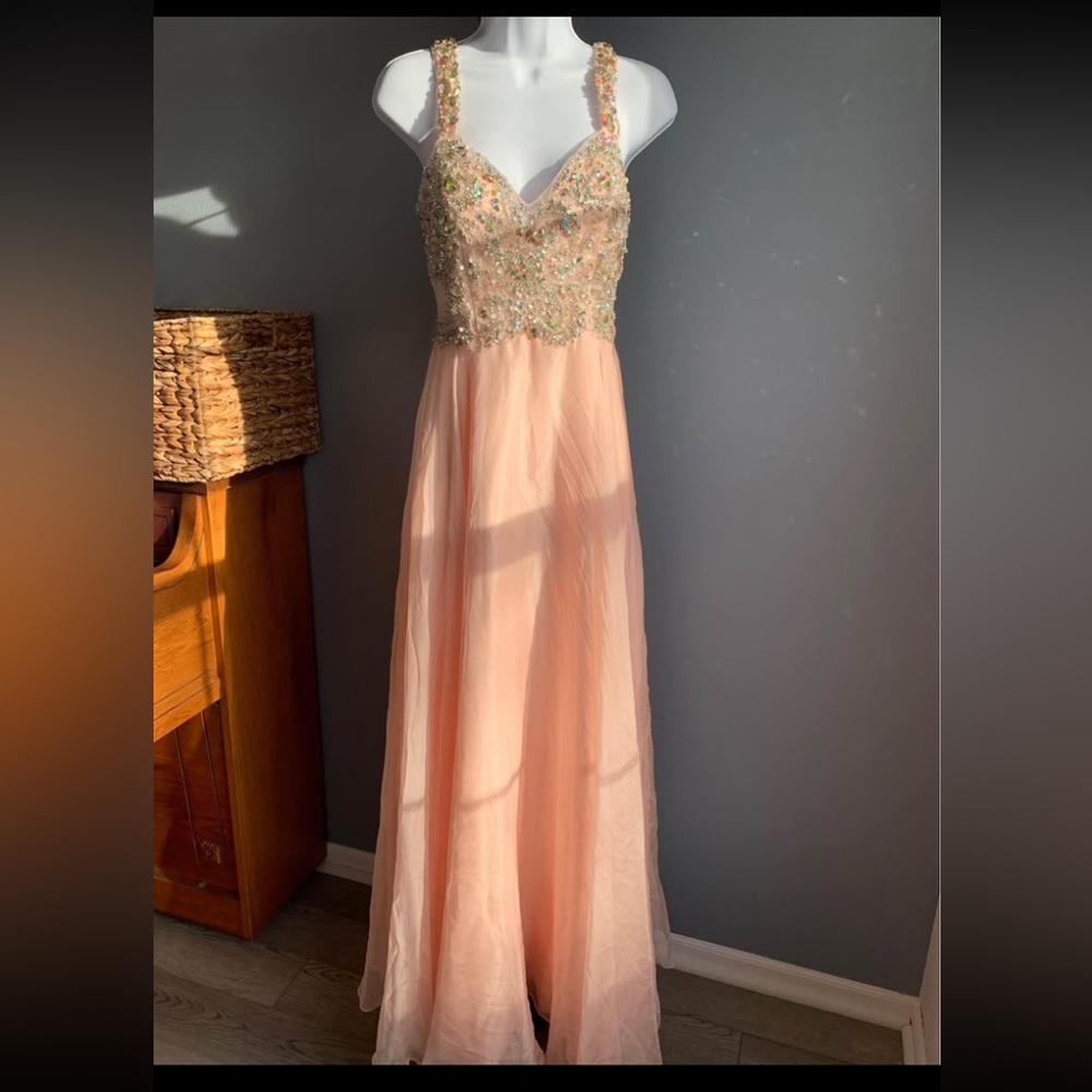 Let’s Fashion 
Size small Formal dress beaded